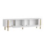 Nordure Nexus Mueble para TV Blanco y Dorado